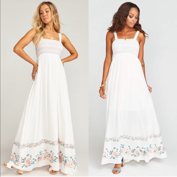 Show Me Your MuMu Dresses & Skirts - Eliana Smocked Maxi Dress SHOW ME YOUR MUMU
